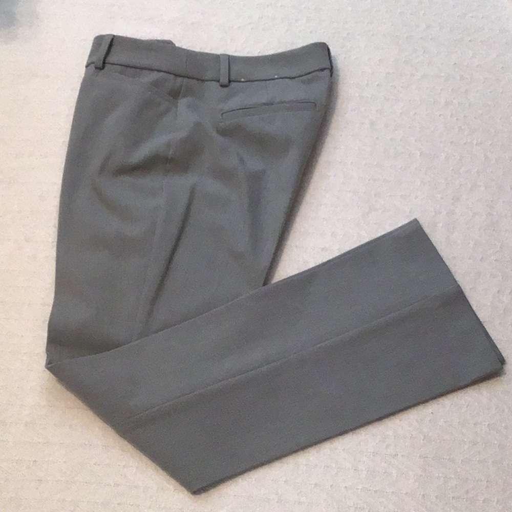 Express Women’s Gray Columnist Barely Boot Mid Rise Stretch Dress Pants Size 4P